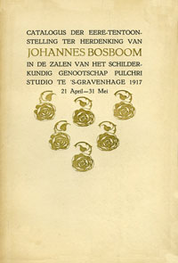 BOSBOOM -  Catalogus Pulchri: - Catalogus der eere-tentoonstelling ter herdenking van Johannes Bosboom.