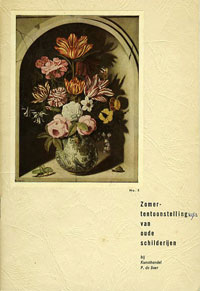 Catalogus Kunsthandel P. de Boer (1952): - Zomerstentoonstelling van Oude Schilderijen.