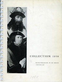 Catalogus Kunsthandel P. de Boer (1958): - Catalogue of Old Pictures - Collection summer 1958.
