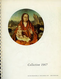 Catalogus Kunsthandel P. de Boer (1967): - Collection 1967. Catalogue de tableaux anciens exposes dans le salon de Kunsthandel P. de Boer.